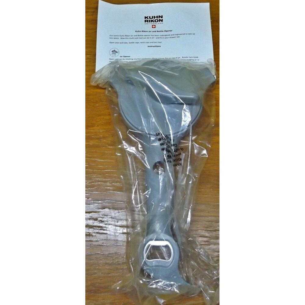 Kuhn Rikon 5-in-1 Jar and Bottle Opener Gray - NEW